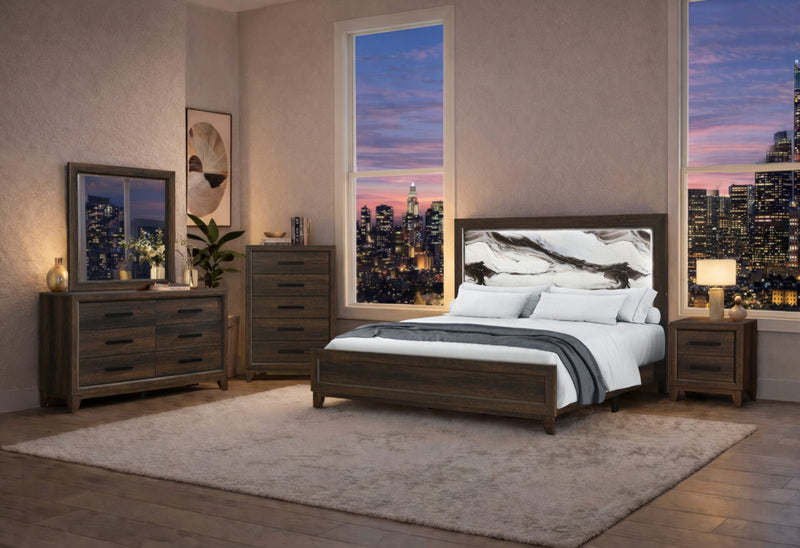 Harmony Brown Nightstand - HARMONY-BROWN-NS