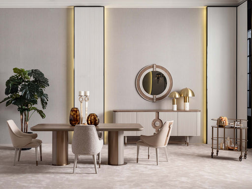 Harmony Diningroom (Consol With Mirror & Dining Table & 6 Dining Chair) - 200-GAB-HAR-DT-6-SET