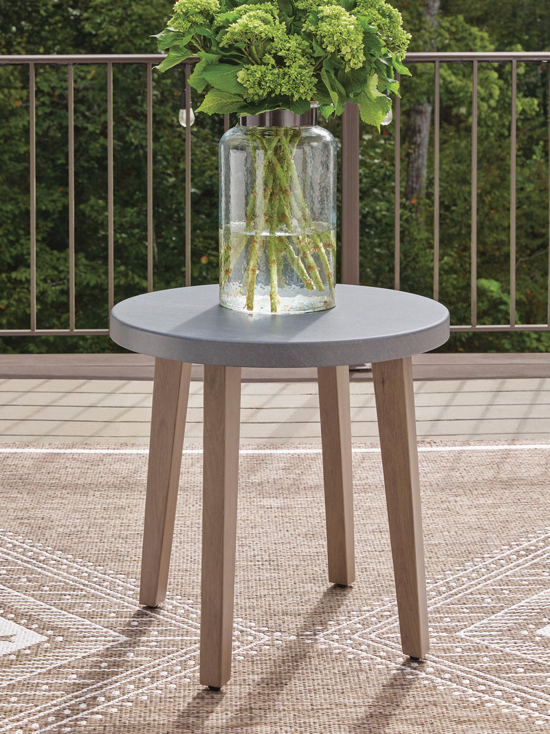 Harmony Headlands Natural/Gray Outdoor End Table - PCP428-706