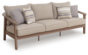 Harmony Headlands Natural/Gray Outdoor Sofa with Cushion - PCP428-838