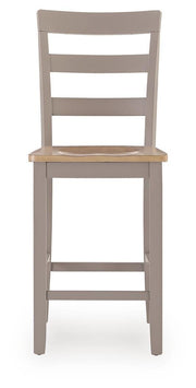 Harperfeld Natural/Gray Counter Height Barstool, Set of 2 - PCD403-124