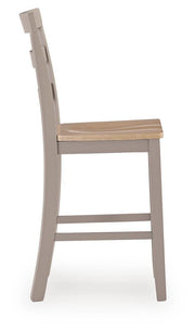 Harperfeld Natural/Gray Counter Height Barstool, Set of 2 - PCD403-124