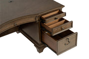 Hartshill 72-inch 7-drawer Executive Desk Burnished Oak - 881281