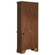 Hartshill 78-inch 3-shelf Cabinet Bookcase Burnished Oak - 881286