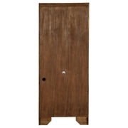 Hartshill 78-inch 3-shelf Cabinet Bookcase Burnished Oak - 881286