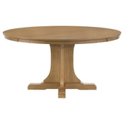 Hartville 60-inch Round Dining Table Natural Light Brown - 109460