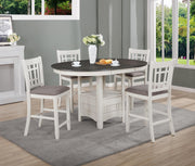 Hartwell Chalk Gray Counter Height Dining Set - Lara FurnitureCounter Height Set