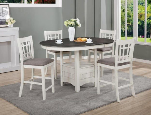 Hartwell Chalk/Gray Extandable Counter Height Table - Lara FurnitureCounter Height Table