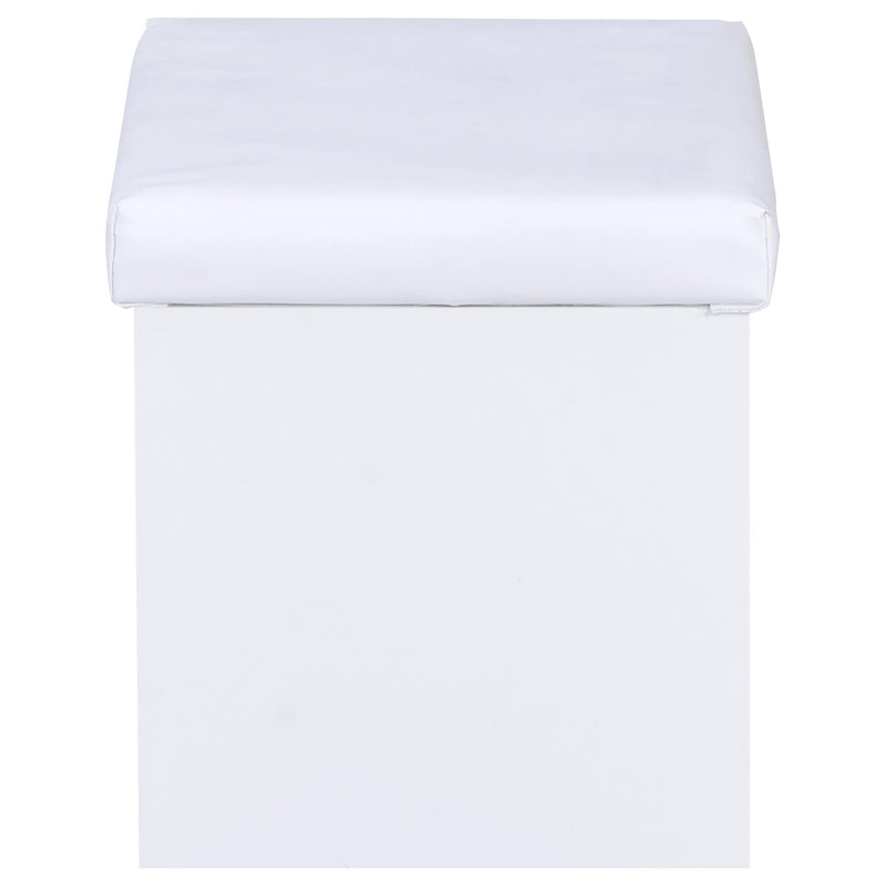 Harvey Vanity Set with Lift-Top Stool White - 300290
