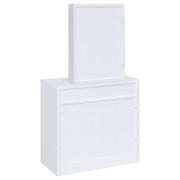 Harvey Vanity Set with Lift-Top Stool White - 300290