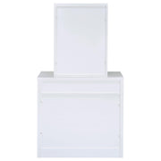 Harvey Vanity Set with Lift-Top Stool White - 300290