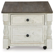 Havalance Coffee Table with 2 End Tables in White/Gray - PKG013789