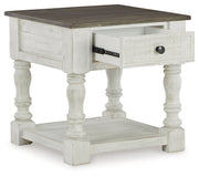 Havalance Coffee Table with 2 End Tables in White/Gray - PKG013789