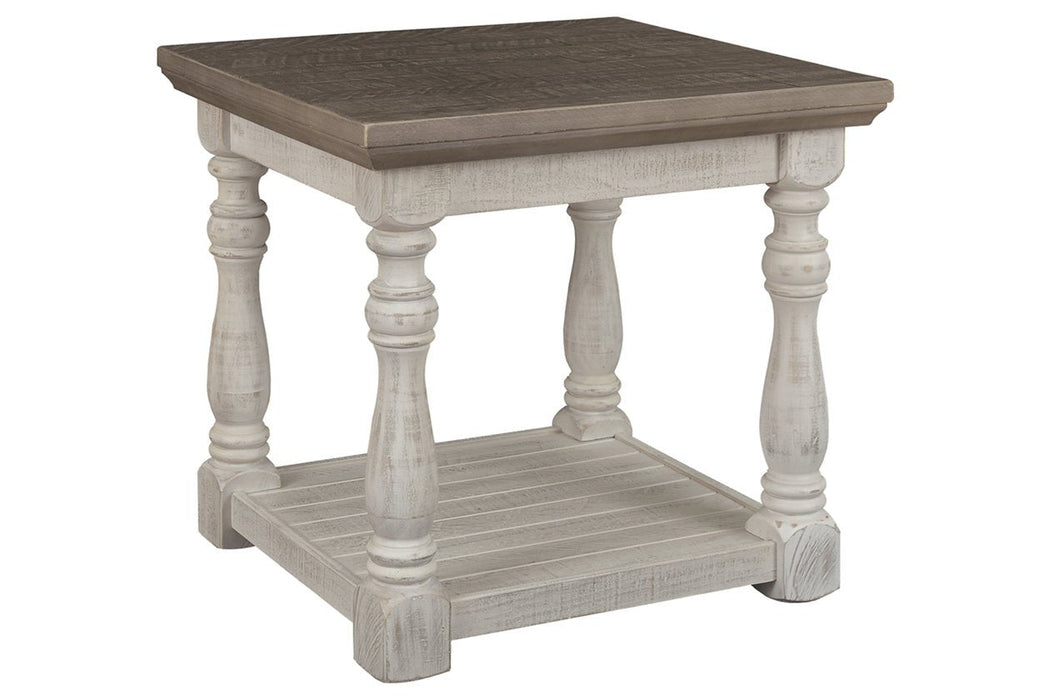 Havalance Gray/White End Table - Gate FurnitureEnd Table