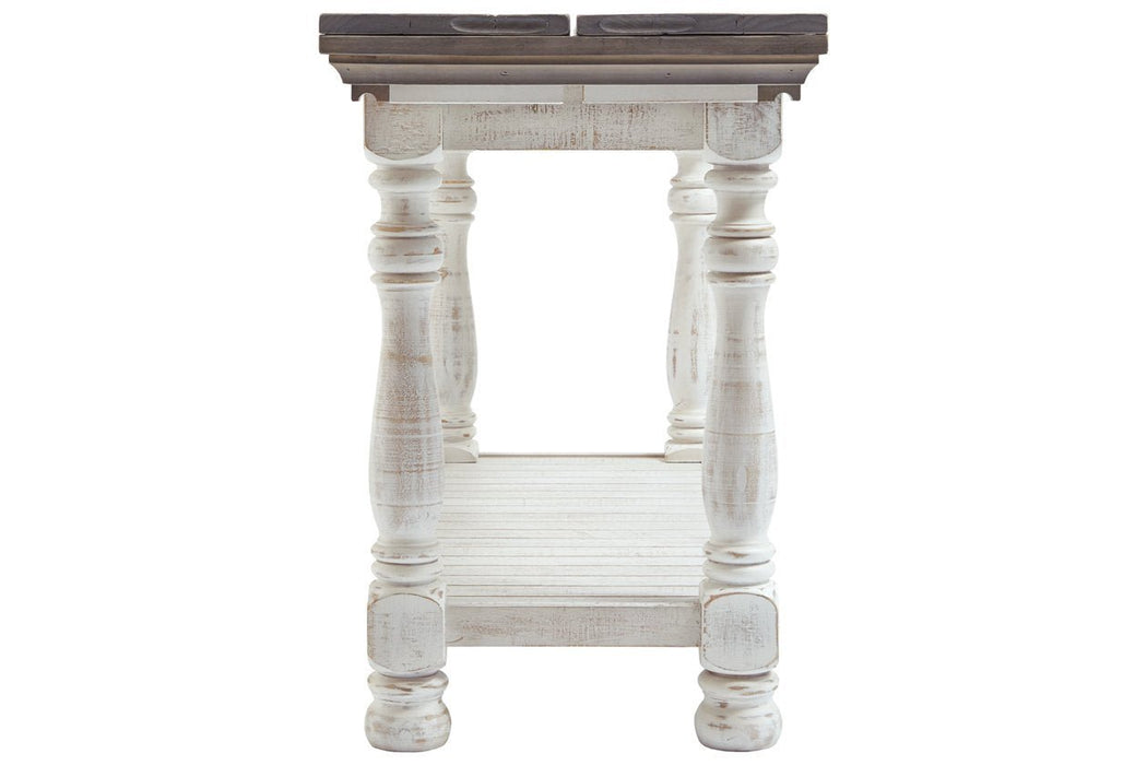 Havalance Gray/White Sofa/Console Table - Gate FurnitureSofa Table