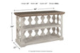 Havalance Gray/White Sofa/Console Table - Gate FurnitureSofa Table