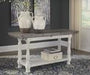 Havalance Gray/White Sofa/Console Table - Gate FurnitureSofa Table
