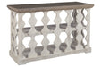 Havalance Gray/White Sofa/Console Table - Gate FurnitureSofa Table