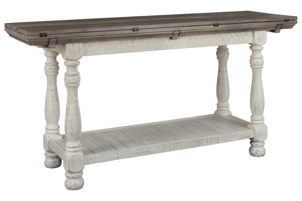 Havalance Gray/White Sofa/Console Table - Gate FurnitureSofa Table