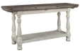 Havalance Gray/White Sofa/Console Table - Gate FurnitureSofa Table