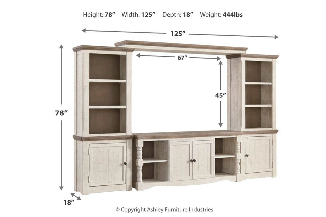 Havalance Two - tone 4 - Piece Entertainment Center - Gate FurnitureEntertainment Center
