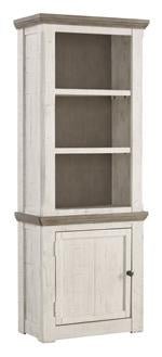 Havalance Two - tone Left Pier Cabinet - Gate FurniturePier Cabinet