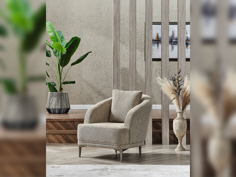 Havana 3-pieces (Sofa & Loveseat & Chair) Livingroom in Light Grey - 200-SER-HAV-PINAR21-321