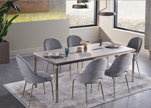 Havana Gray 7 - Piece Dining Room Set - Gate FurnitureDining Room Set