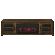 Havering 71-inch TV Stand Fireplace Media Console Dark Pine - 722873