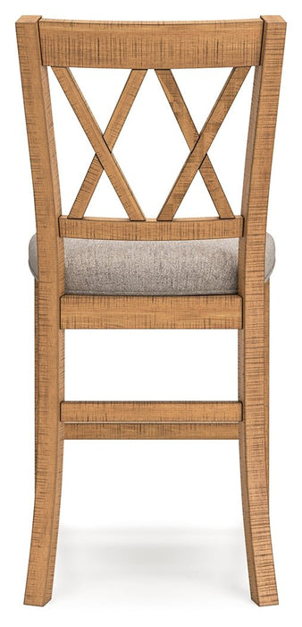 Havonplane Counter Height Dining Table and 8 Barstools in Brown - Gate FurniturePreSet