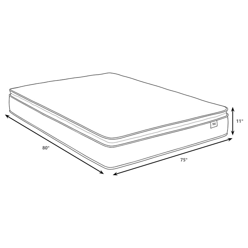 Hayes 11-inch Eastern King Pillow Top Foam Hybrid Mattress - 350362KE