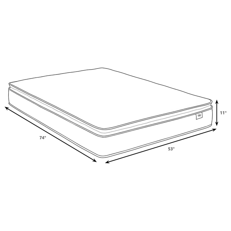 Hayes 11-inch Full Pillow Top Memory Foam Hybrid Mattress - 350362F