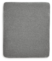Hazela Chair and Ottoman in Charcoal - PKG015060