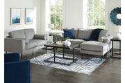 Hazela Charcoal Sofa Chaise and Loveseat - Gate FurniturePreSet