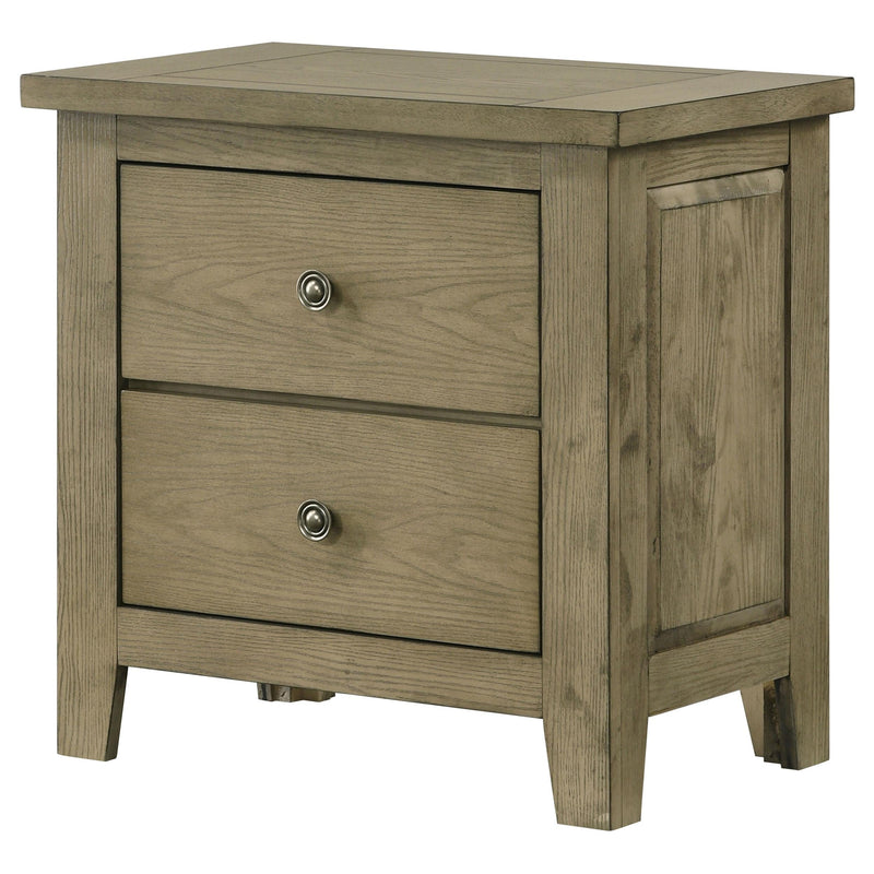 Hazlewood 2-drawer Nightstand Bedside Table Vineyard Oak - 207532
