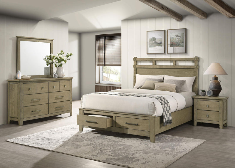 Hazlewood 4-piece Queen Bedroom Set Vineyard Oak - 207530Q-S4