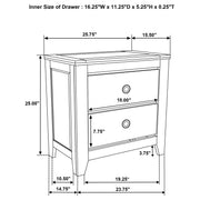Hazlewood 4-piece Queen Bedroom Set Vineyard Oak - 207530Q-S4