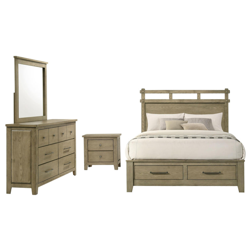 Hazlewood 4-piece Queen Bedroom Set Vineyard Oak - 207530Q-S4