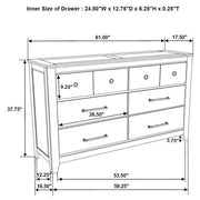 Hazlewood 4-piece Queen Bedroom Set Vineyard Oak - 207531Q-S4