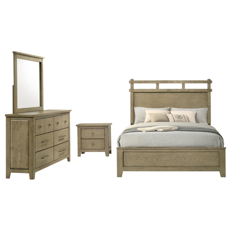 Hazlewood 4-piece Queen Bedroom Set Vineyard Oak - 207531Q-S4