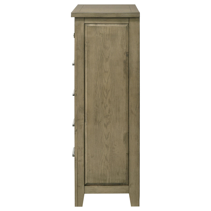 Hazlewood 5-drawer Bedroom Chest of Drawers Vineyard Oak - 207535
