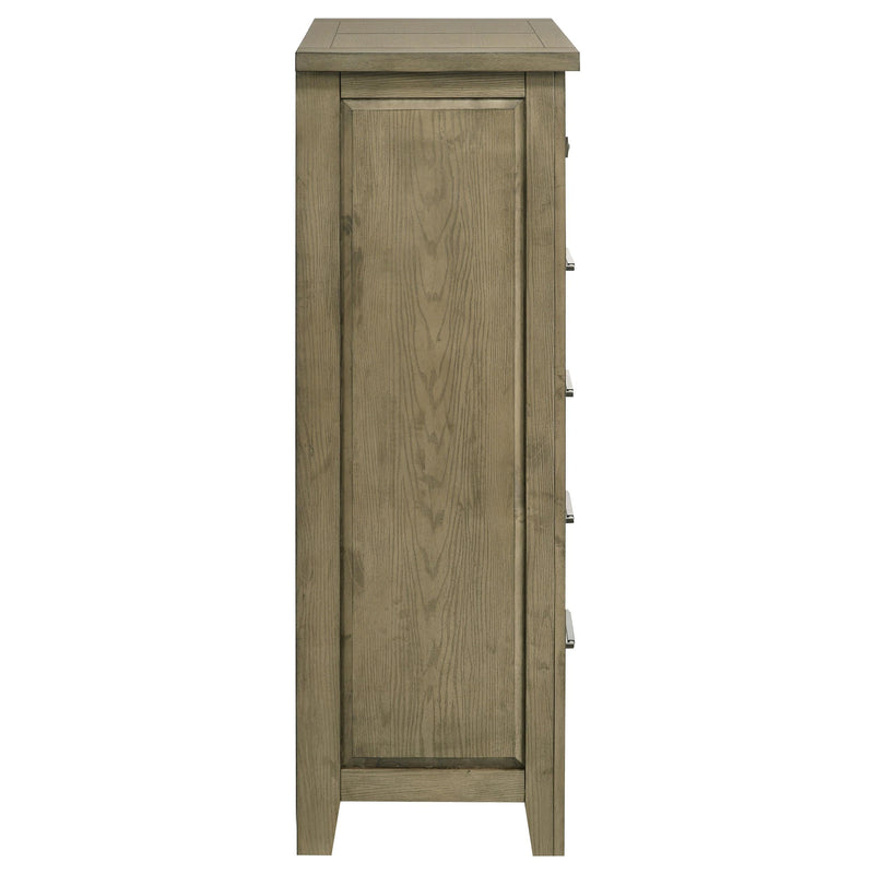 Hazlewood 5-drawer Bedroom Chest of Drawers Vineyard Oak - 207535