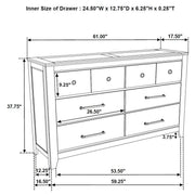 Hazlewood 5-piece Eastern King Bedroom Set Vineyard Oak - 207530KE-S5