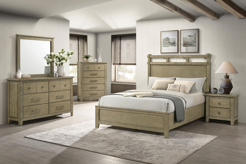 Hazlewood 6-drawer Bedroom Dresser Cabinet Vineyard Oak - 207533