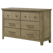 Hazlewood 6-drawer Bedroom Dresser Cabinet Vineyard Oak - 207533
