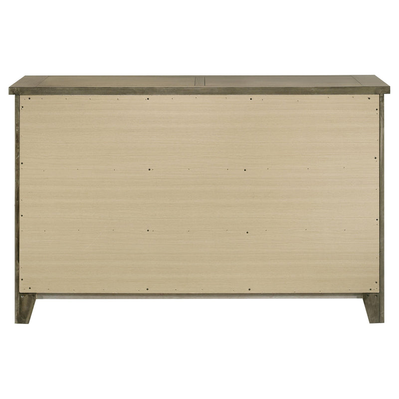 Hazlewood 6-drawer Bedroom Dresser Cabinet Vineyard Oak - 207533