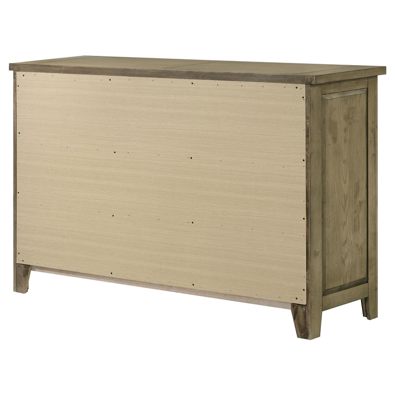 Hazlewood 6-drawer Bedroom Dresser Cabinet Vineyard Oak - 207533