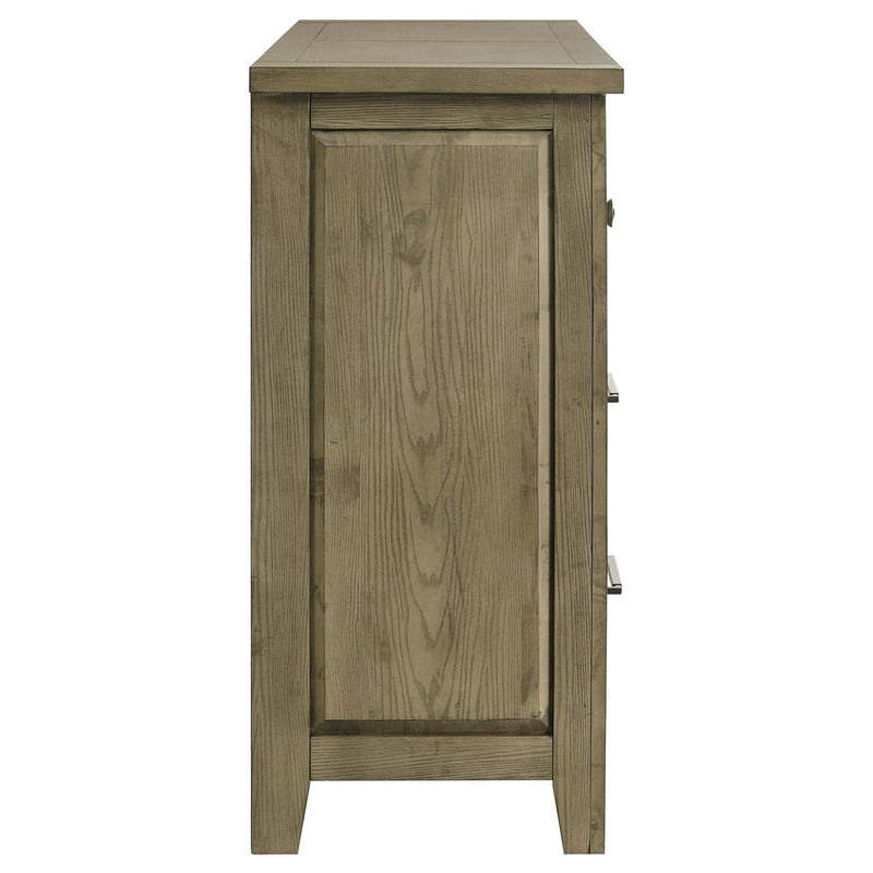 Hazlewood 6-drawer Bedroom Dresser Cabinet Vineyard Oak - 207533