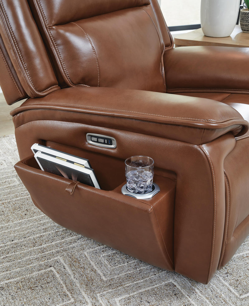Healy Pier Chocolate Power Recliner - U1120413