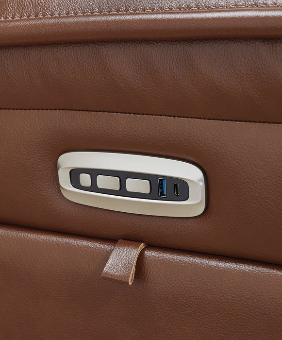 Healy Pier Chocolate Power Reclining Sofa and Loveseat - Gate FurniturePower Reclining Living Room Set